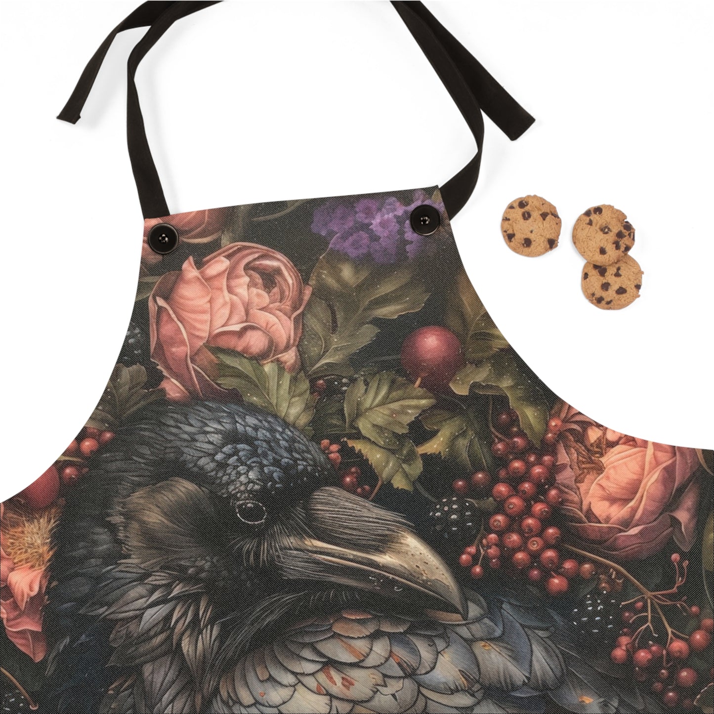 Enchanted Raven's Garden Apron (AOP)