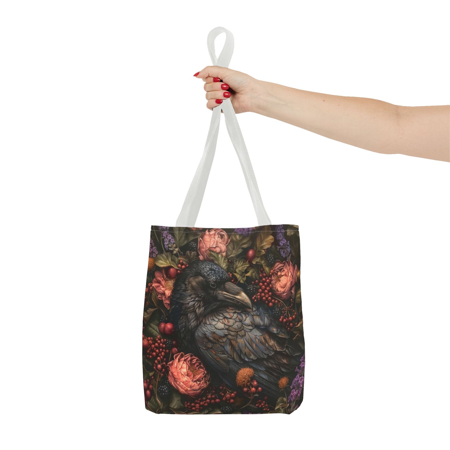 The Enchanted Raven's Garden Tote Bag (AOP)