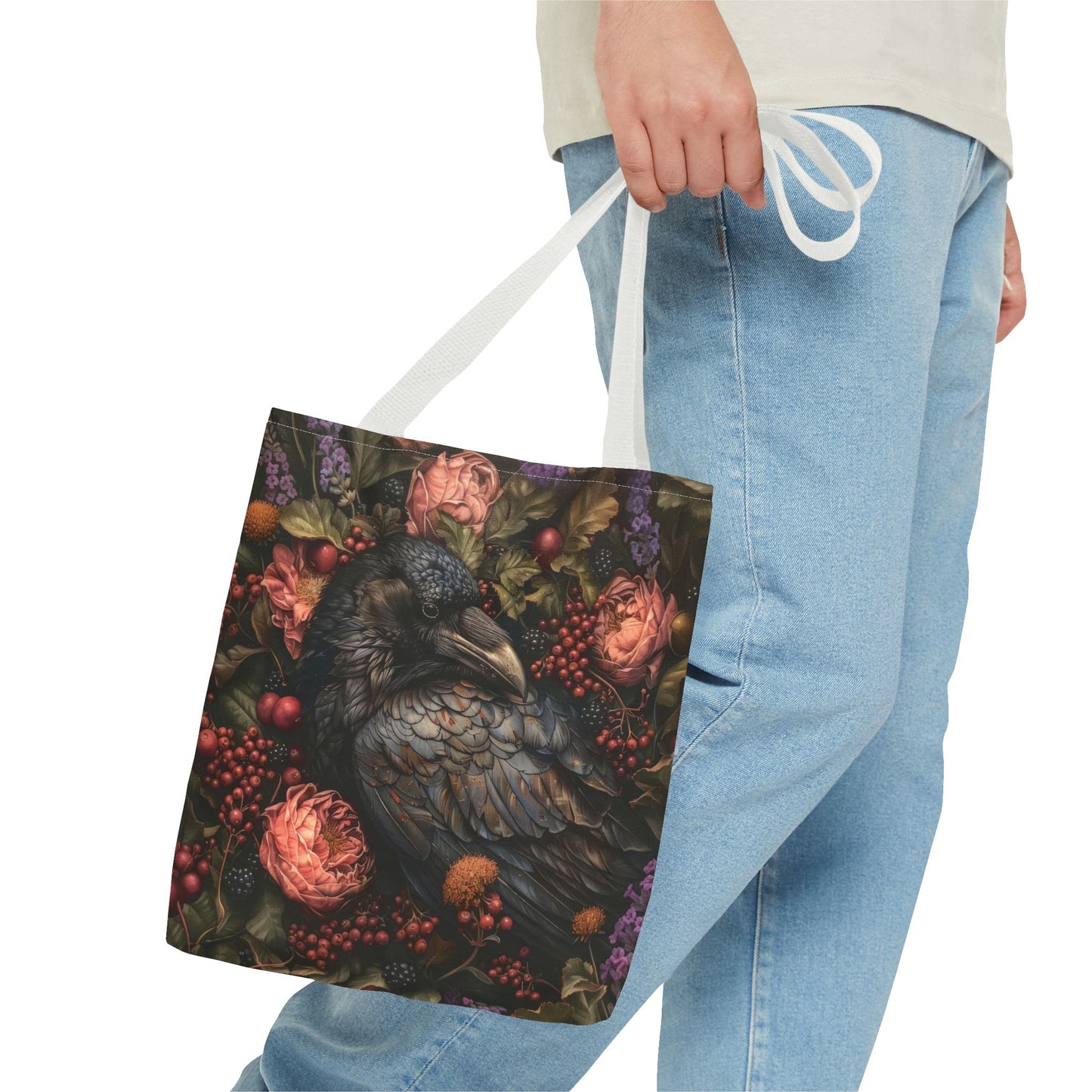 The Enchanted Raven's Garden Tote Bag (AOP)