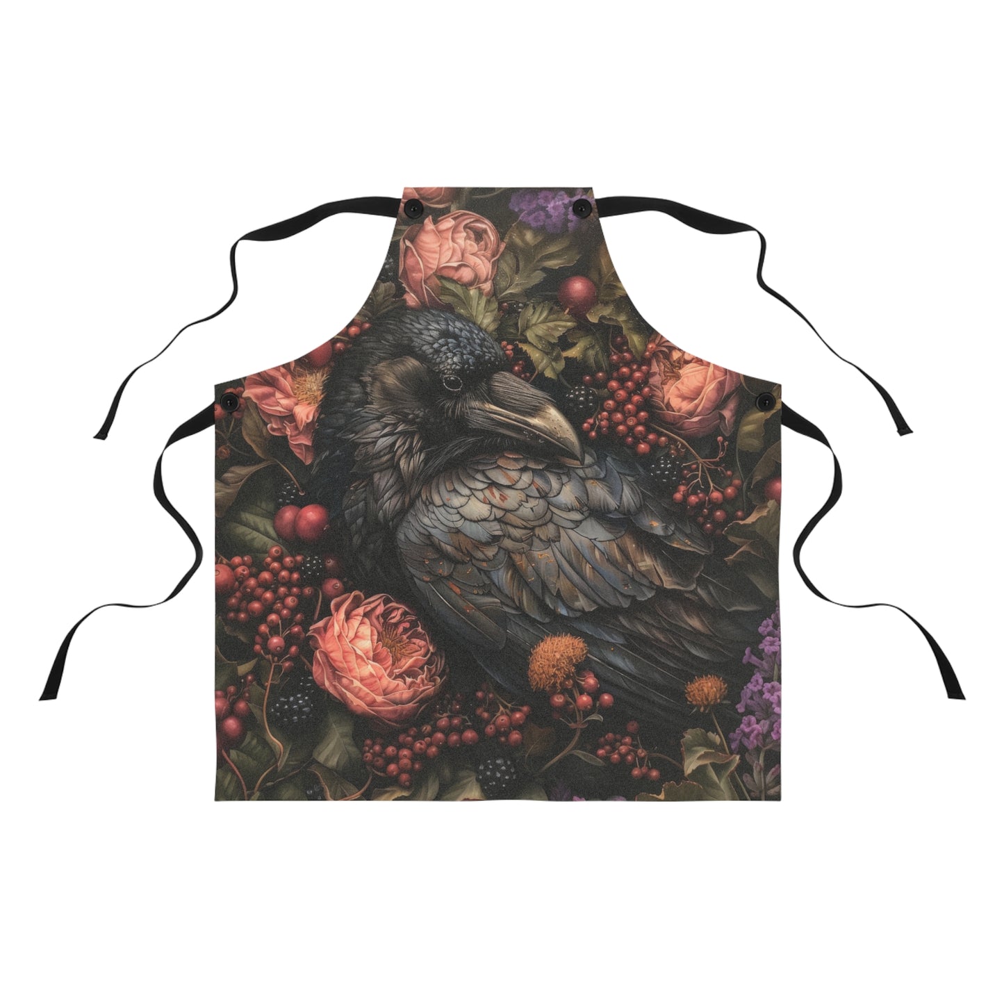 Enchanted Raven's Garden Apron (AOP)