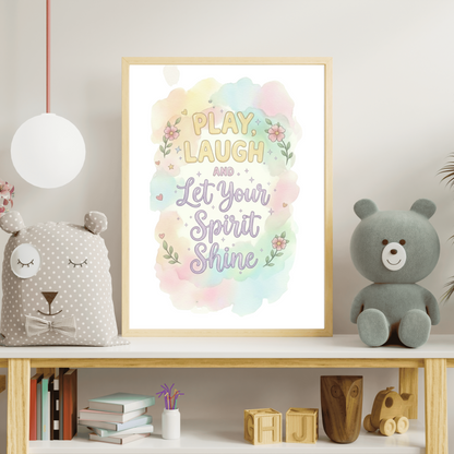 Printable Nursery Wall Art Bundle (16 Prints), Pastel Fantasy Creatures + Quotes, Instant Download