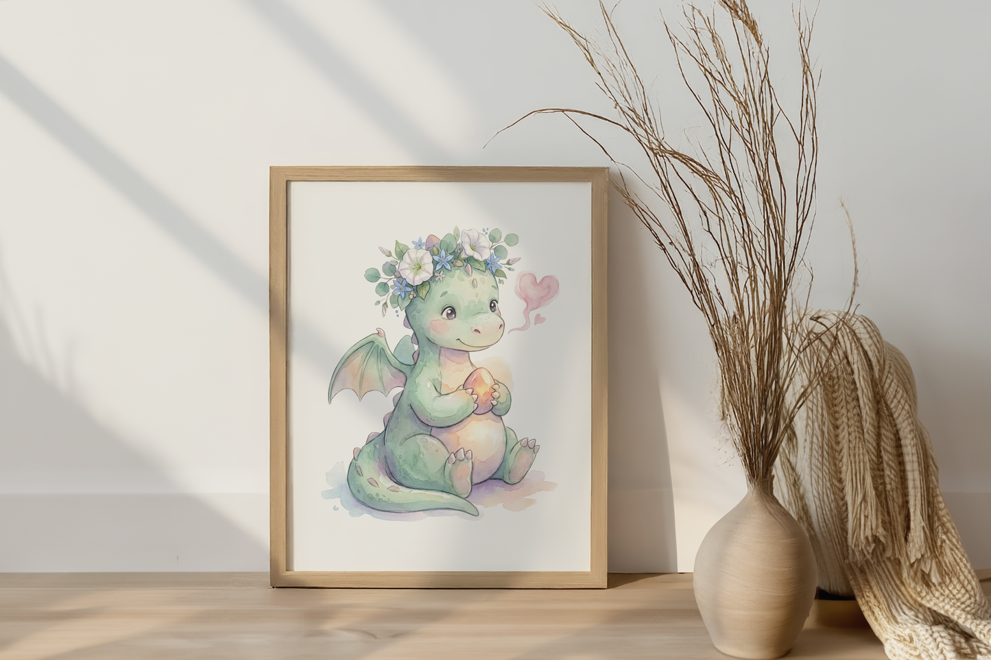 Printable Nursery Wall Art Bundle (16 Prints), Pastel Fantasy Creatures + Quotes, Instant Download