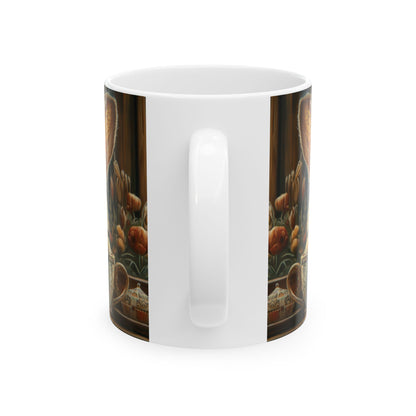 Bunny's Garden Delight Ceramic Mug, (11oz, 15oz)