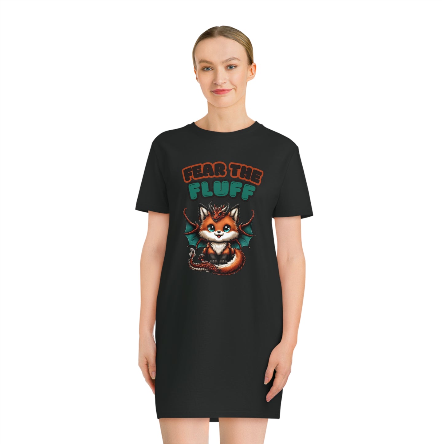 Fear the Fluff Spinner T-Shirt Dress